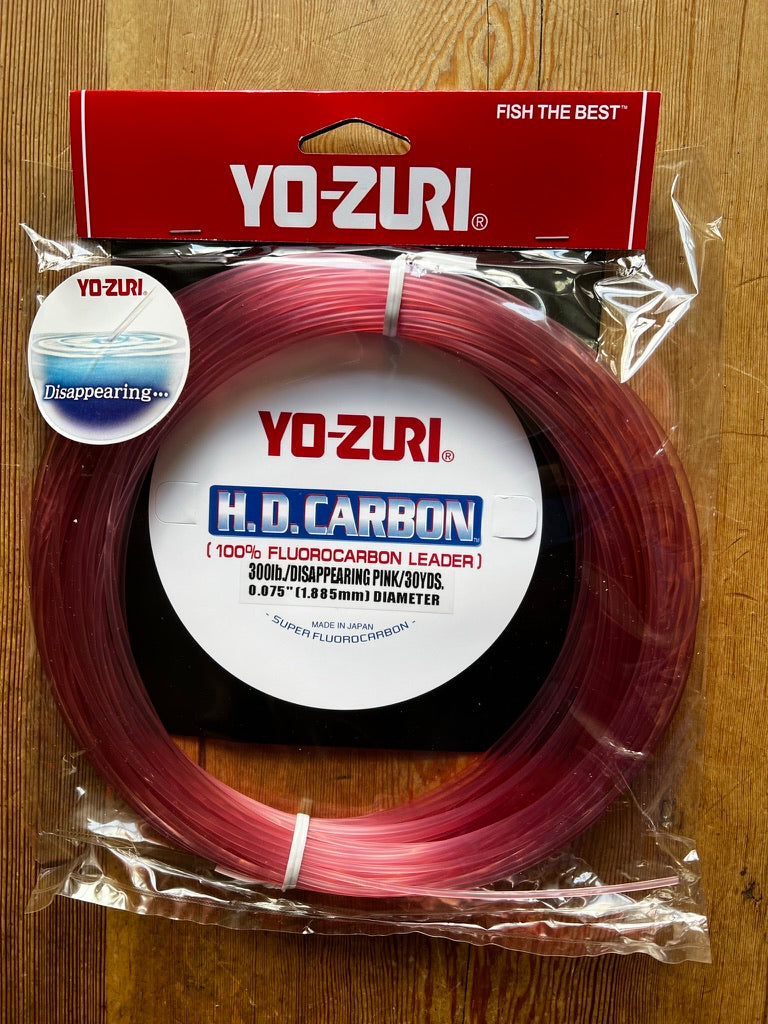 Yo-Zuri HD Carbon 100% Fluorocarbon Leader Pink — HiFishGear